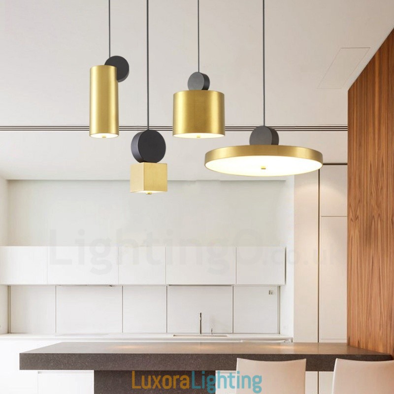 Designer Touch Decorative 4 Styles Gold Black Postmodern Pendant Light