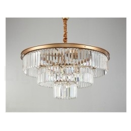 Designer Touch Decorative Postmodern Luxury Round K9 Crystal Pendant Chandelier Lights Exhibition Hall