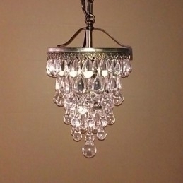 Designer Touch Decorative Crystal Beaded Modern Pendant with 1 Light and Antique Colour Fixture