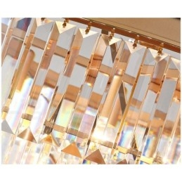 Designer Touch Decorative Postmodern Luxury Round K9 Crystal Flush Mount Ceiling Light Exhibition Hall