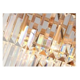 Designer Touch Decorative Postmodern Luxury Round K9 Crystal Flush Mount Ceiling Light Exhibition Hall