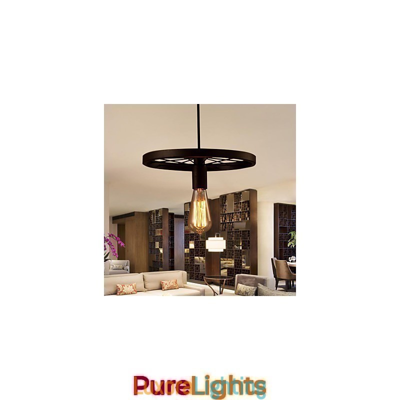Designer Touch Decorative Industrial 1 light Vintage In Iron Shade Pendant Light