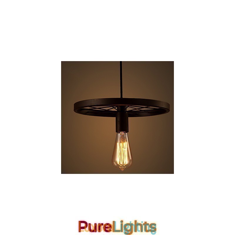 Designer Touch Decorative Industrial 1 light Vintage In Iron Shade Pendant Light