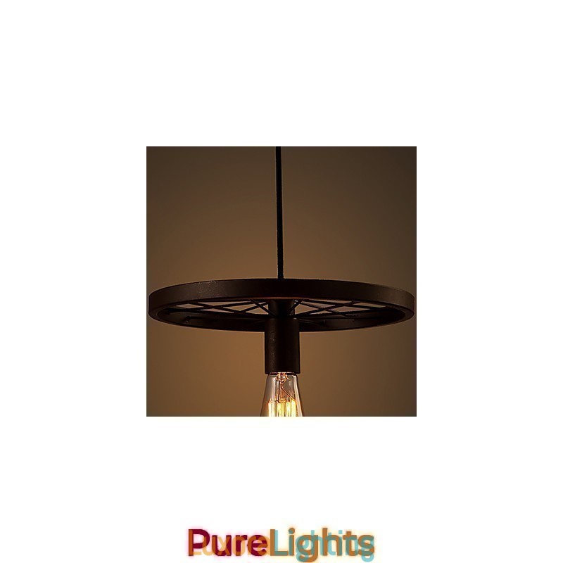 Designer Touch Decorative Industrial 1 light Vintage In Iron Shade Pendant Light