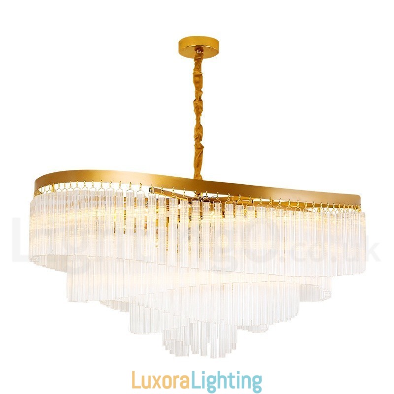 Designer Touch Decorative Gold Postmodern Luxury Round K9 Crystal Pendant Chandelier Exhibition Hall