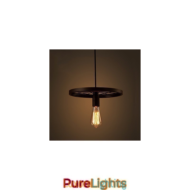 Designer Touch Decorative Industrial 1 light Vintage In Iron Shade Pendant Light