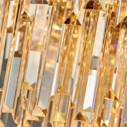 Designer Touch Decorative This Year Luxury Postmodern Gold Round K9 Crystal Pendant Chandelier Exhibition Hall