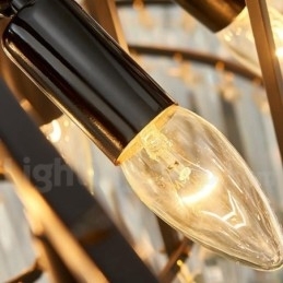 Designer Touch Decorative This Year Luxury Postmodern Gold Round K9 Crystal Pendant Chandelier Exhibition Hall