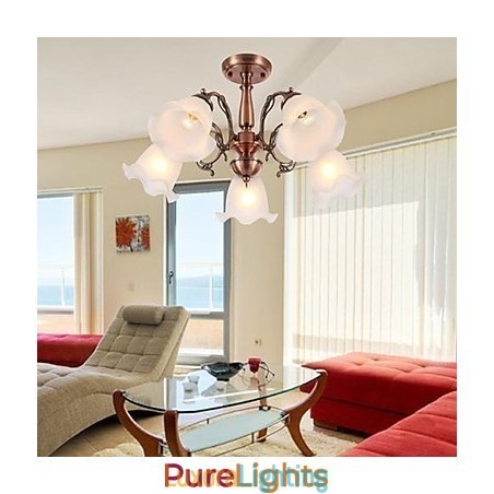 Designer Touch Decorative Modern Contemporary Traditional Classic Retro Electroplated Metal Flush Mount