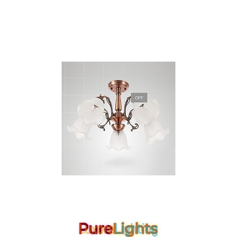 Designer Touch Decorative Modern Contemporary Traditional Classic Retro Electroplated Metal Flush Mount