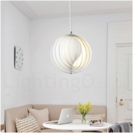 Designer Touch Decorative Globe White Rotate Postmodern DIY Pendant Light