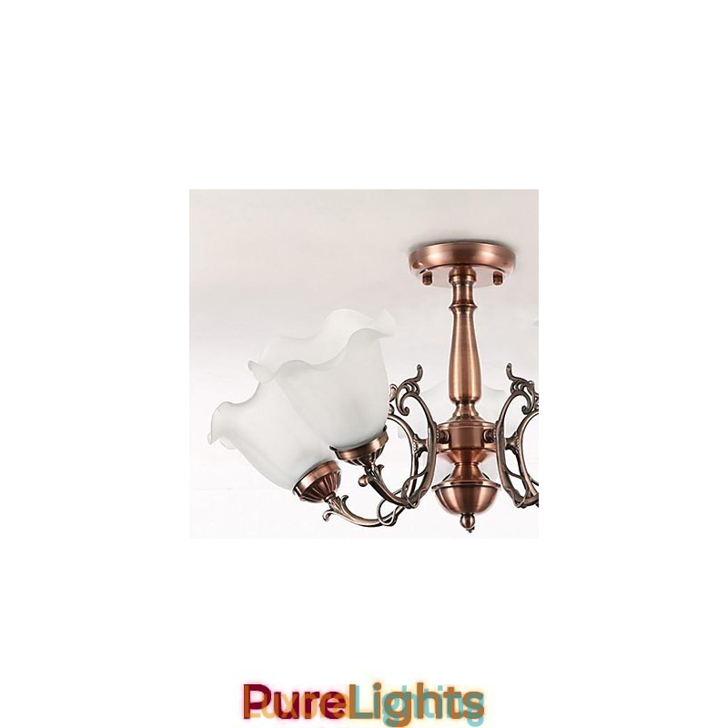 Designer Touch Decorative Modern Contemporary Traditional Classic Retro Electroplated Metal Flush Mount