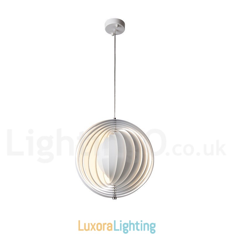 Designer Touch Decorative Globe White Rotate Postmodern DIY Pendant Light