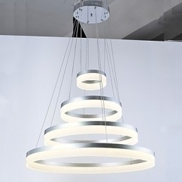 Designer Touch Decorative Acrylic Chandelier Ring Pendant Light Lighting Fixtures with