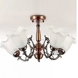 Designer Touch Decorative Modern Contemporary Traditional Classic Retro Electroplated Metal Flush Mount