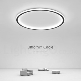 Designer Touch Decorative Ultra Thin Dimmable Modern Contemporary Nordic Style Flush Mount Ceiling Lights with Remote Control Also Can Be Used As Wall Light