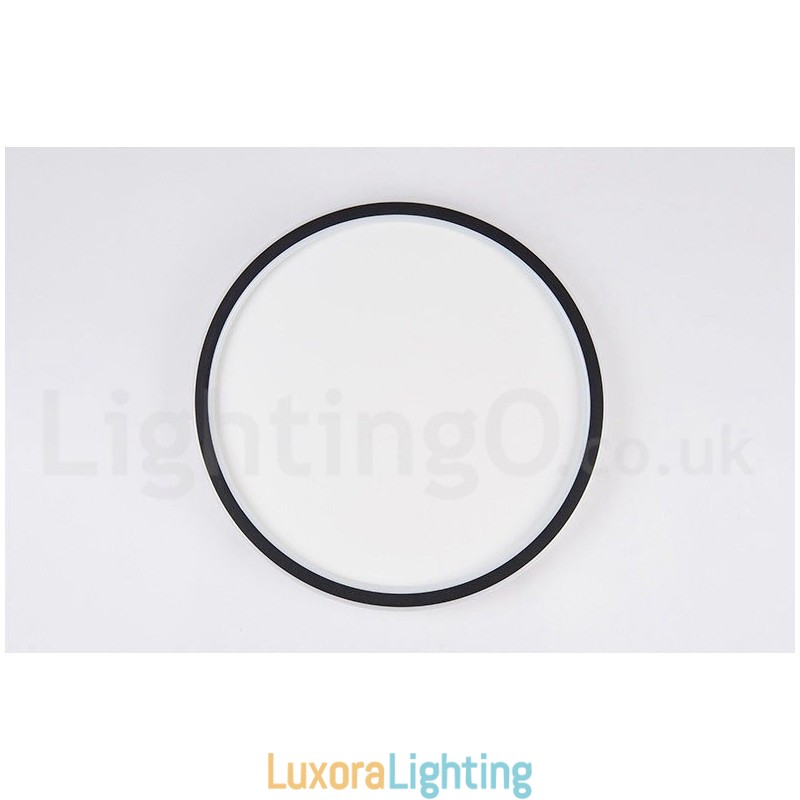 Designer Touch Decorative Ultra Thin Dimmable Modern Contemporary Nordic Style Flush Mount Ceiling Lights with Remote Control Also Can Be Used As Wall Light