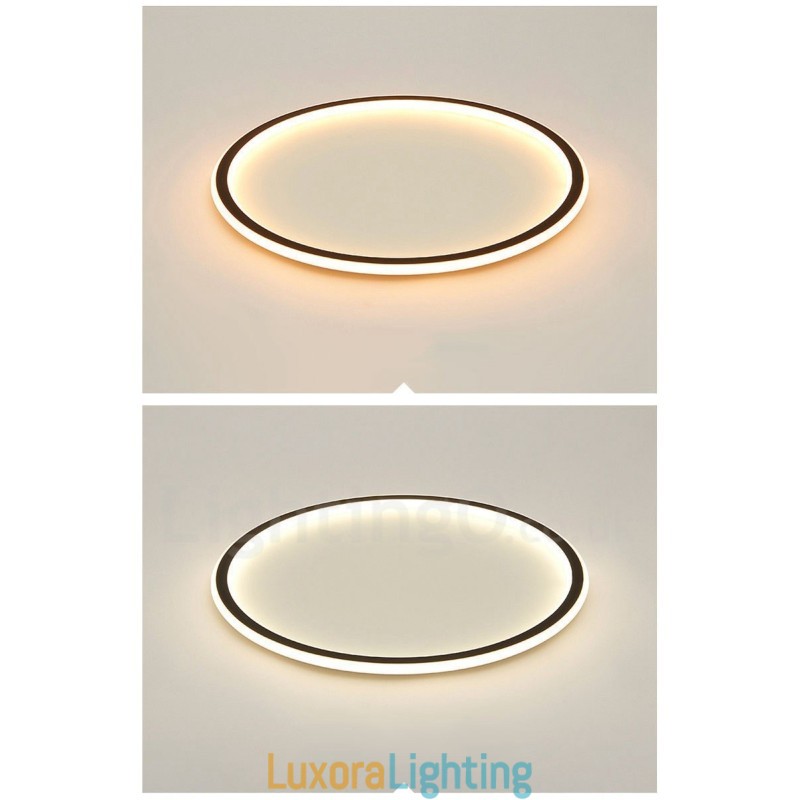 Designer Touch Decorative Ultra Thin Dimmable Modern Contemporary Nordic Style Flush Mount Ceiling Lights with Remote Control Also Can Be Used As Wall Light