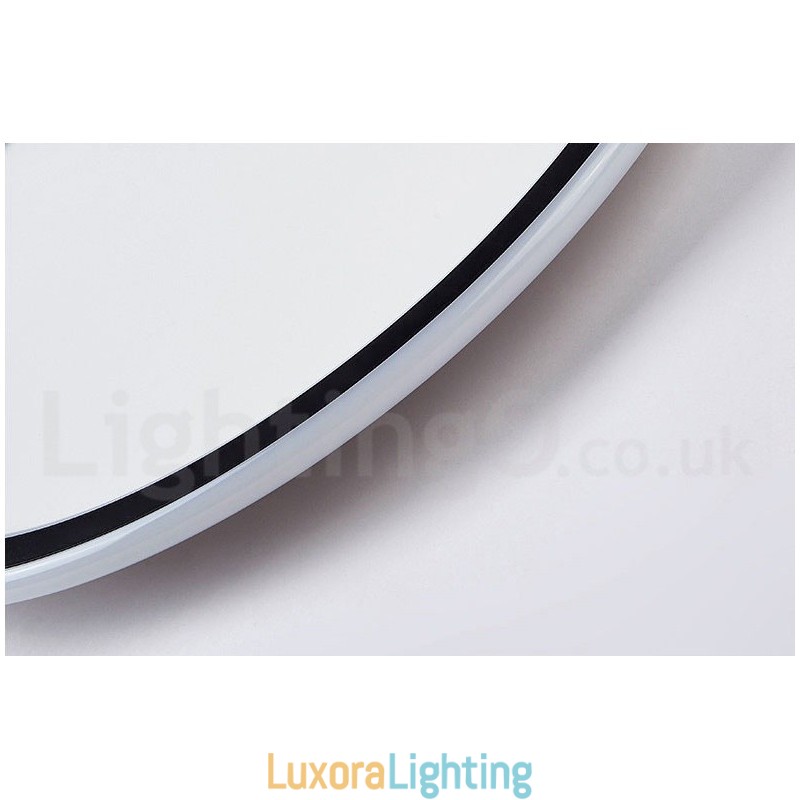 Designer Touch Decorative Ultra Thin Dimmable Modern Contemporary Nordic Style Flush Mount Ceiling Lights with Remote Control Also Can Be Used As Wall Light