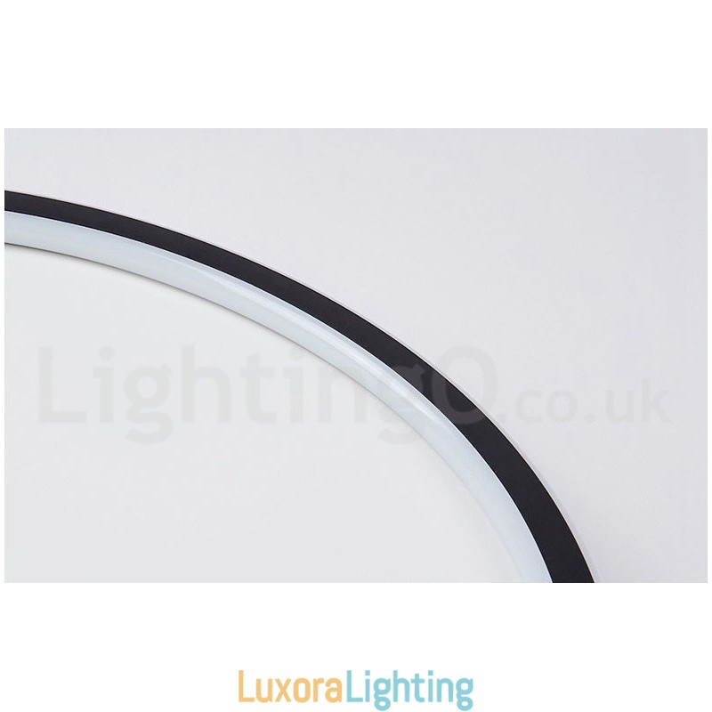 Designer Touch Decorative Ultra Thin Dimmable Modern Contemporary Nordic Style Flush Mount Ceiling Lights with Remote Control Also Can Be Used As Wall Light