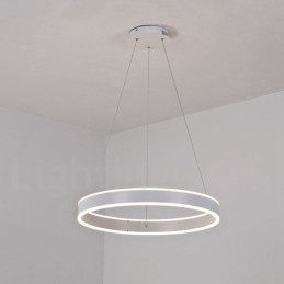 Designer Touch Decorative 1 Ring Two Strips Art Deco Pendant Light 60cm Suspended Light