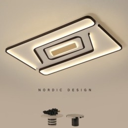 Designer Touch Decorative Rectangle Modern Contemporary Flush Mount Light
