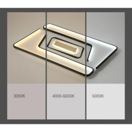 Designer Touch Decorative Rectangle Modern Contemporary Flush Mount Light