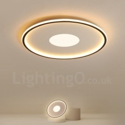 Designer Touch Decorative Ultra Thin Dimmable Modern Contemporary Nordic Style Flush Mount Ceiling Lights with Remote Control Also Can Be Used As Wall Light