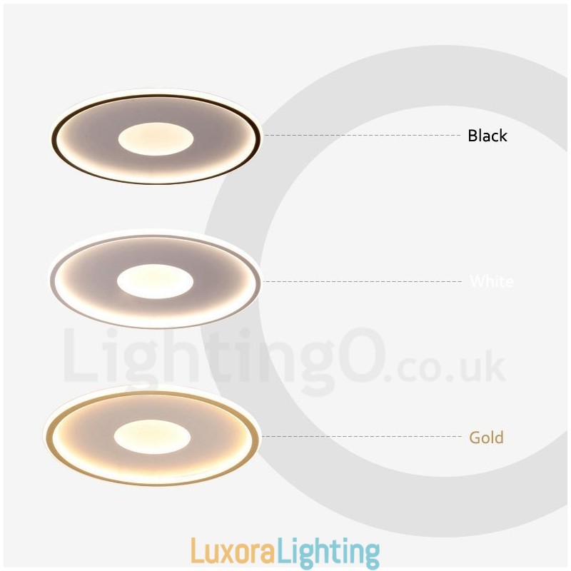 Designer Touch Decorative Ultra Thin Dimmable Modern Contemporary Nordic Style Flush Mount Ceiling Lights with Remote Control Also Can Be Used As Wall Light
