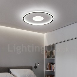 Designer Touch Decorative Ultra Thin Dimmable Modern Contemporary Nordic Style Flush Mount Ceiling Lights with Remote Control Also Can Be Used As Wall Light