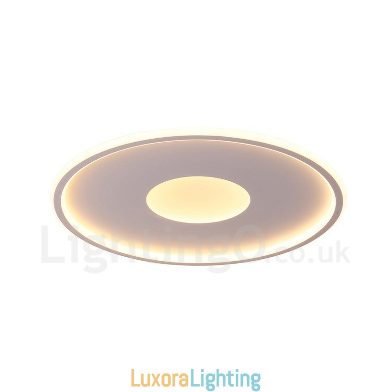 Designer Touch Decorative Ultra Thin Dimmable Modern Contemporary Nordic Style Flush Mount Ceiling Lights with Remote Control Also Can Be Used As Wall Light