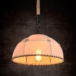 Designer Touch Decorative Retro handmake hemp rope countyard chandelier lamp in the industrial countryside style