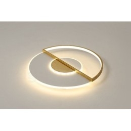 Designer Touch Decorative Gold Ultra Thin Modern Contemporary Nordic Style Flush Mount Ceiling Lights with Remote Control Also Can Be Used As Wall Light