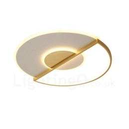 Designer Touch Decorative Gold Ultra Thin Modern Contemporary Nordic Style Flush Mount Ceiling Lights with Remote Control Also Can Be Used As Wall Light