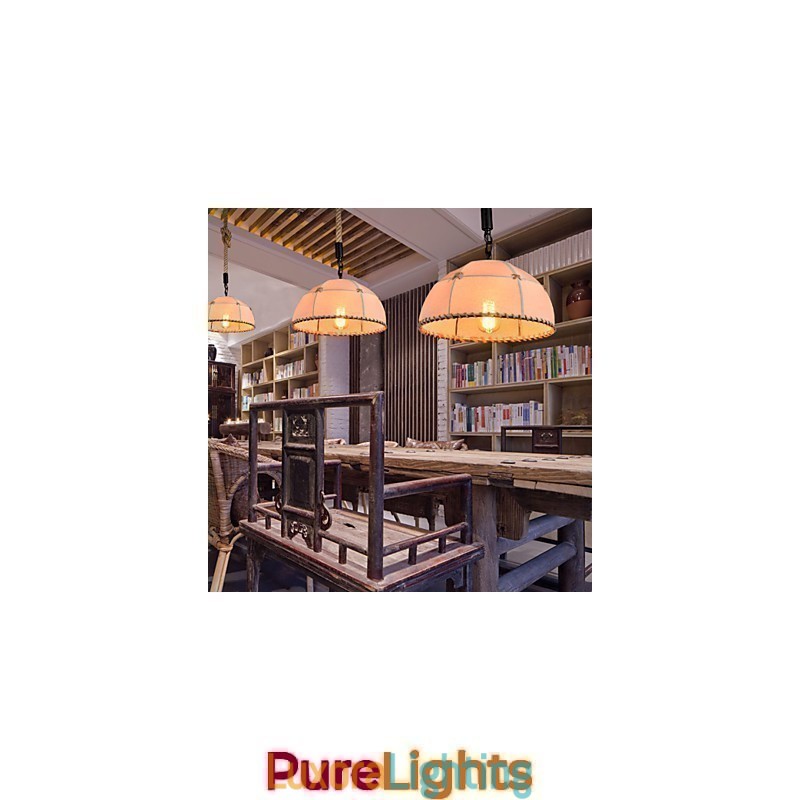 Designer Touch Decorative Retro handmake hemp rope countyard chandelier lamp in the industrial countryside style