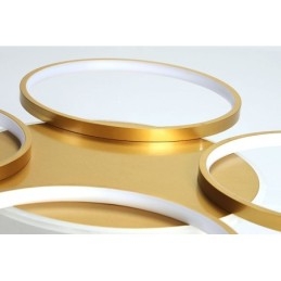 Designer Touch Decorative Gold Modern Contemporary Nordic Style Circle Ceiling Chandelier with Remote Control Also Can Be Used As Wall Light