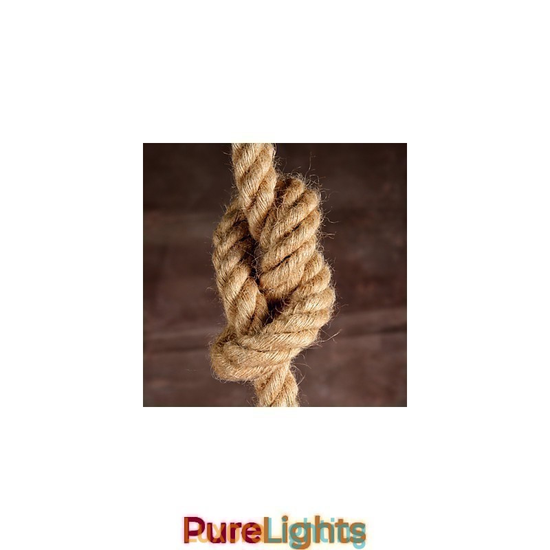 Designer Touch Decorative Retro handmake hemp rope countyard chandelier lamp in the industrial countryside style