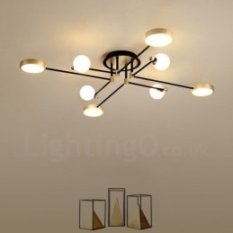 Designer Touch Decorative Gold Black Ceiling Modern Metal Chandelier