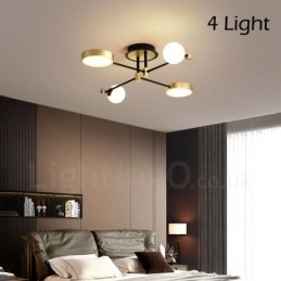 Designer Touch Decorative Gold Black Ceiling Modern Metal Chandelier
