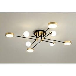 Designer Touch Decorative Gold Black Ceiling Modern Metal Chandelier