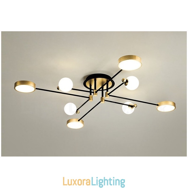 Designer Touch Decorative Gold Black Ceiling Modern Metal Chandelier