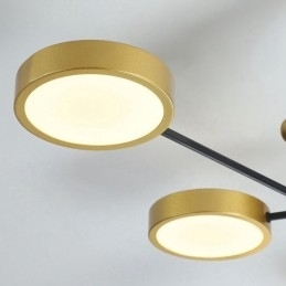 Designer Touch Decorative Gold Black Ceiling Modern Metal Chandelier