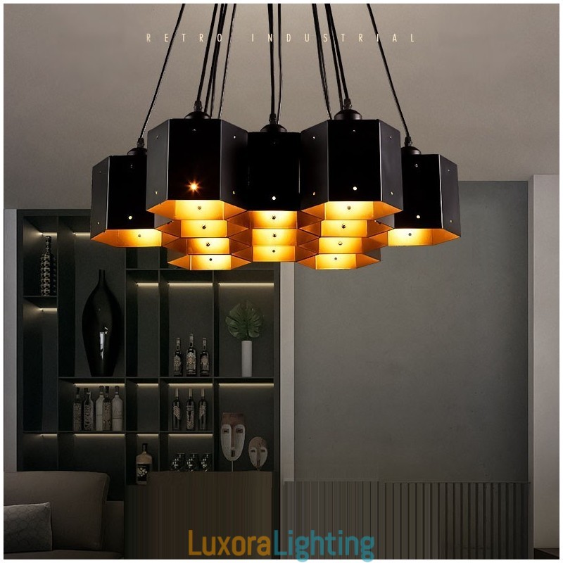 Designer Touch Decorative Loft Industrial Style Pendant Chandelier Light
