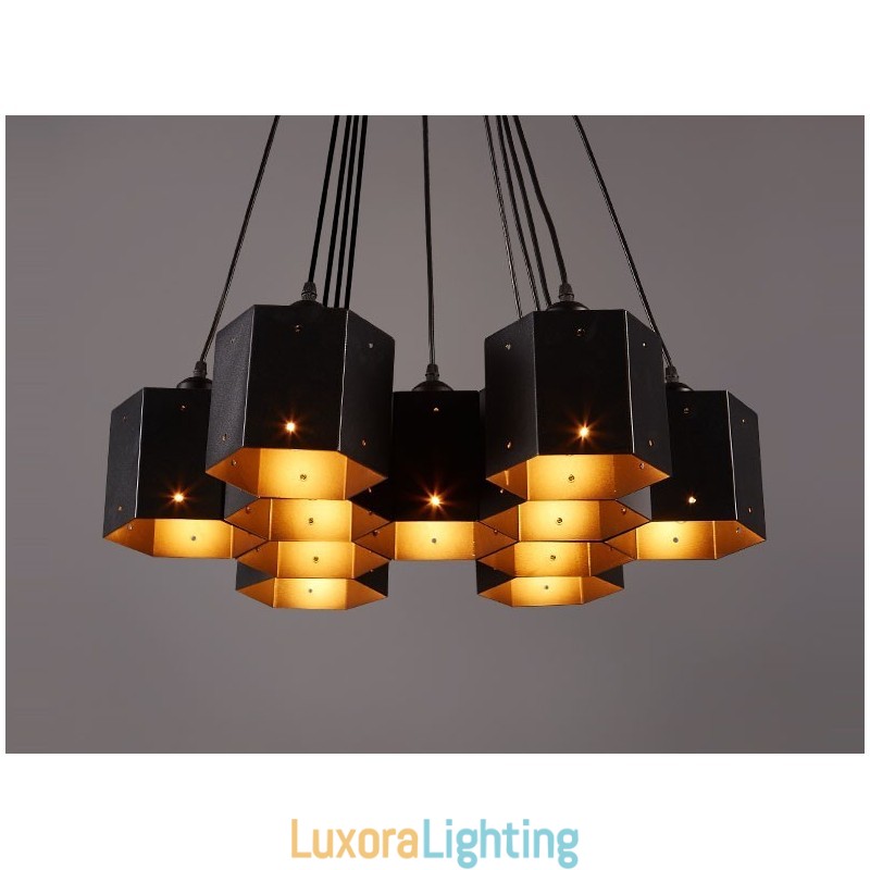 Designer Touch Decorative Loft Industrial Style Pendant Chandelier Light