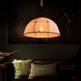 Designer Touch Decorative Retro handmake hemp rope countyard chandelier lamp in the industrial countryside style