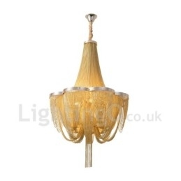 Designer Touch Decorative Tassels Chandelier Pendant Light Silver Gold Colour