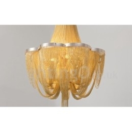 Designer Touch Decorative Tassels Chandelier Pendant Light Silver Gold Colour