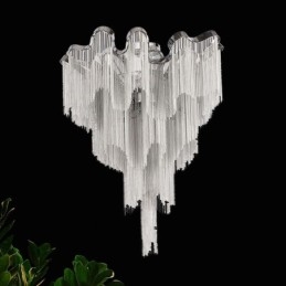 Designer Touch Decorative Tassels Chandelier Ceiling Light Silver Gold Colour