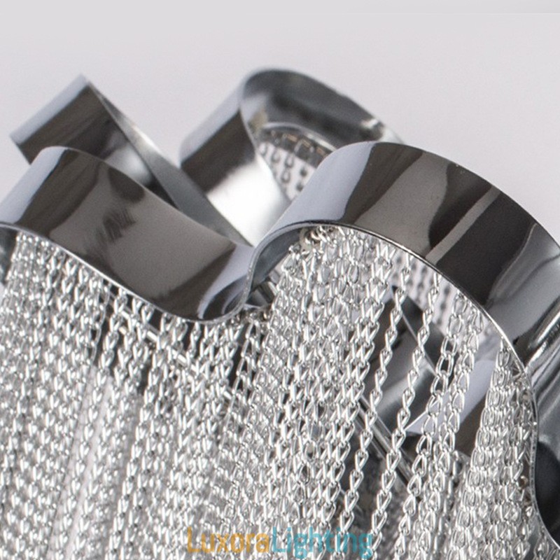 Designer Touch Decorative Tassels Chandelier Ceiling Light Silver Gold Colour