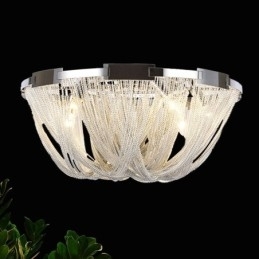 Designer Touch Decorative Tassels Chandelier Ceiling Light Silver Gold Colour